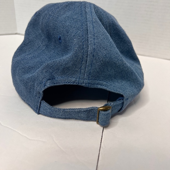 Blue Denim Rainbow Patch Dad Baseball Hat - Picture 5 of 9